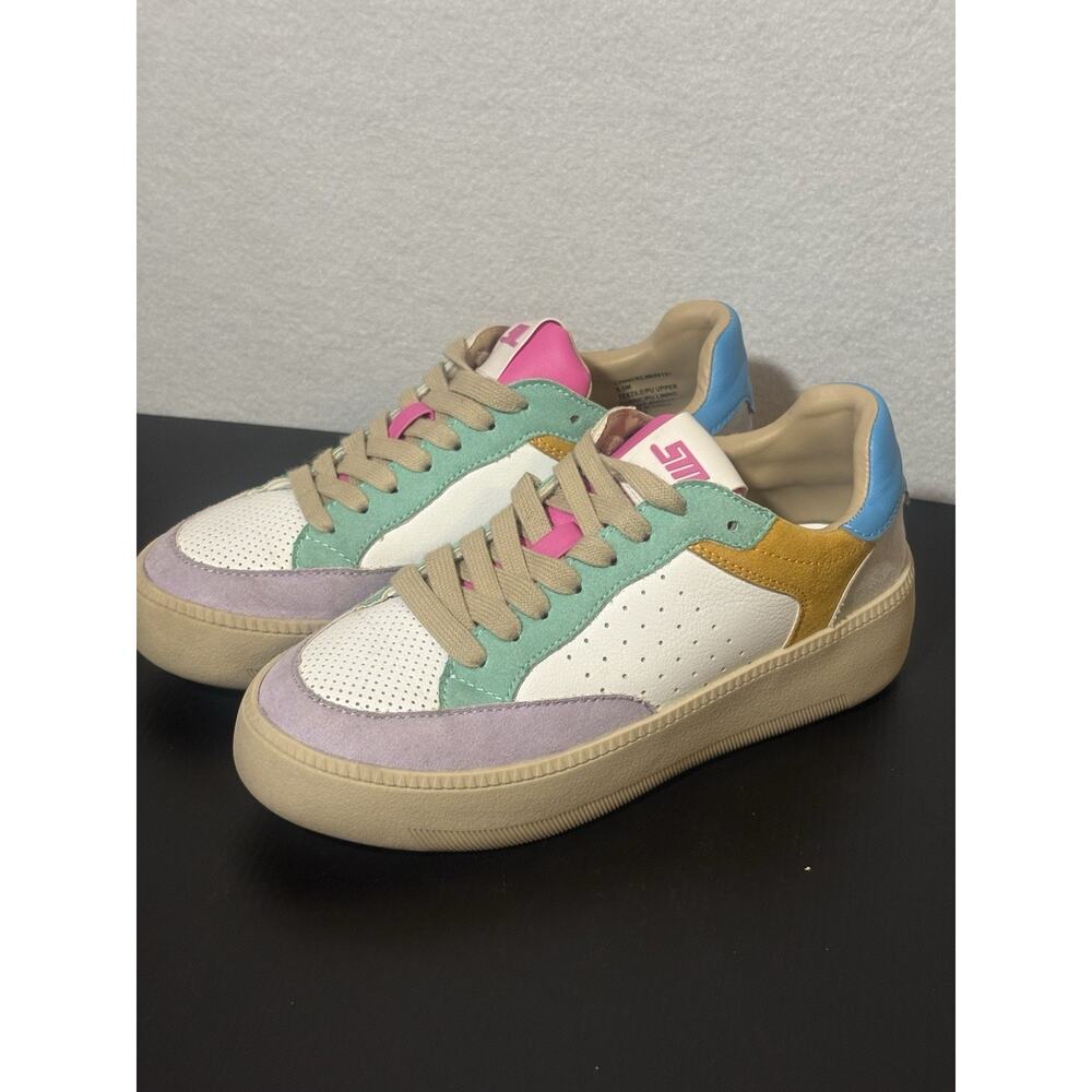 Steve Madden Lynnox Colorblock Wht Size 6.5M - Picture 6 of 6